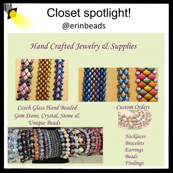 Check out @erinbeads Closet For Hand Crafted Jewelry Accessories